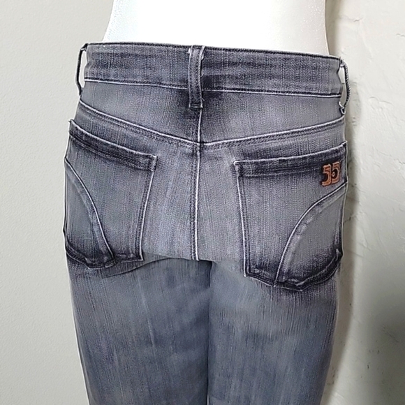 Joe's Skinny Chelsea Jeans Denim Mid Rise Cropped Ludwig Gray Faded Stretch 31 - Picture 6 of 15